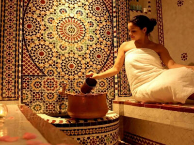 spa treatment at a traditional Moroccan hammam