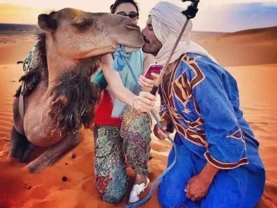 Camel trek in morocco with locals
