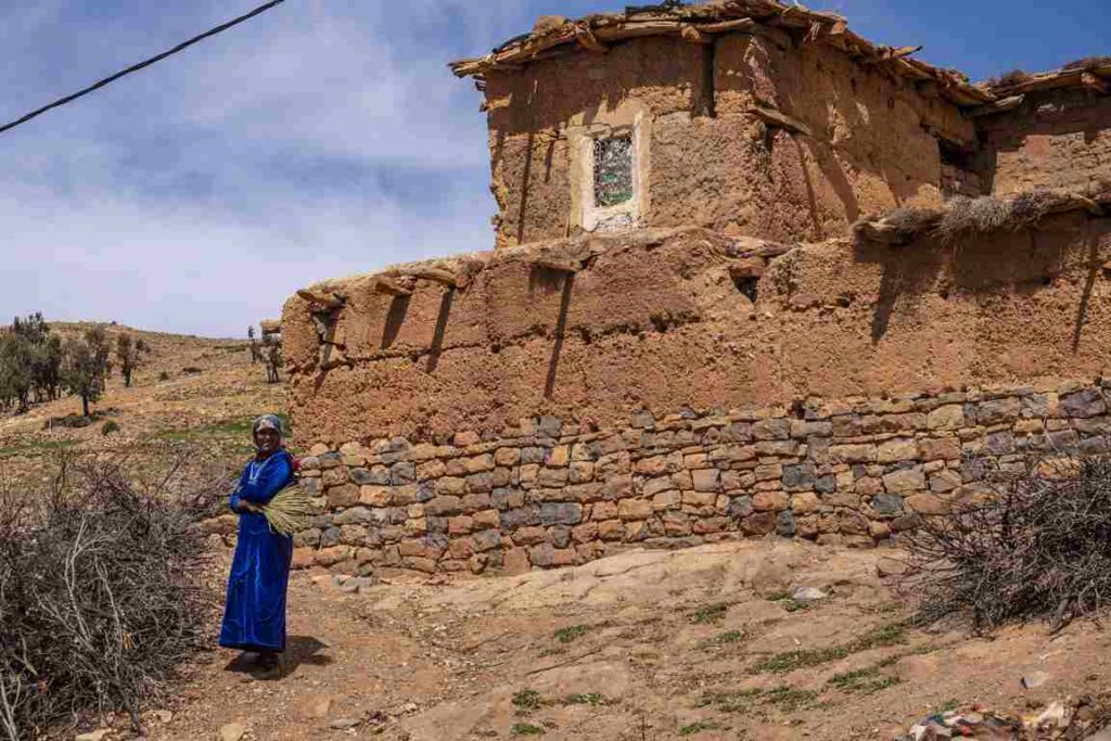 Traditional Berber village in the Atlas Mountains
