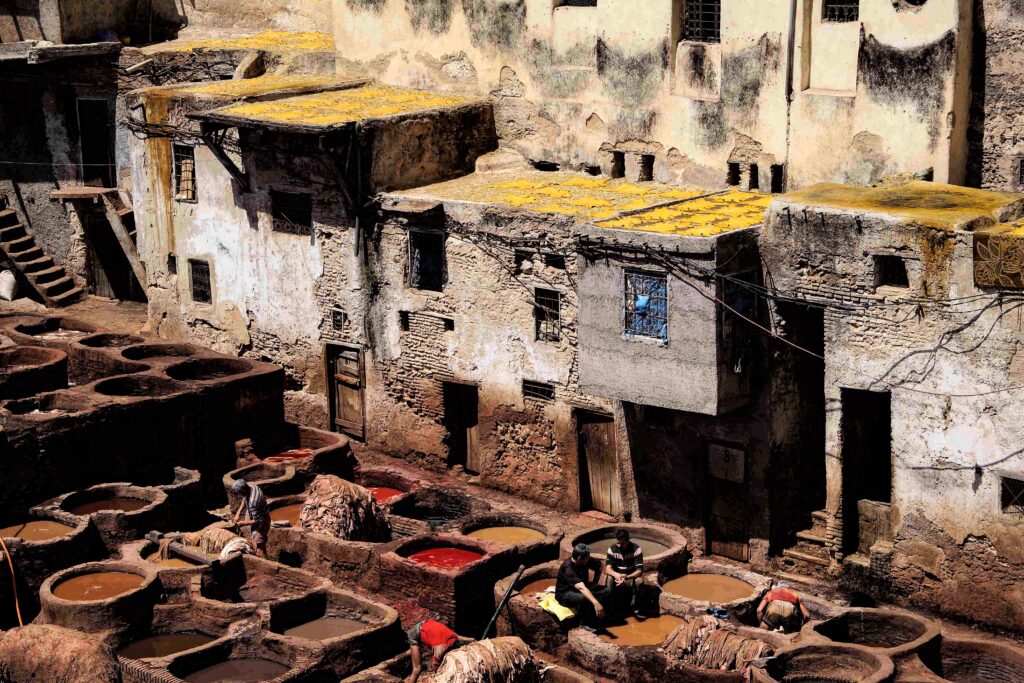The tanneries in  .